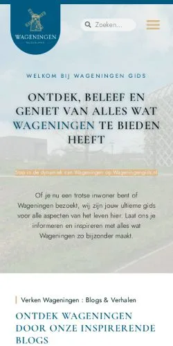 Anteprima del sito Home • Wageningen Gids, media di Paesi Bassi per articoli sponsorizzati