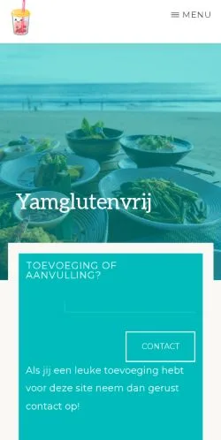 Anteprima del sito Yam Glutenvrij, media di Paesi Bassi per articoli sponsorizzati