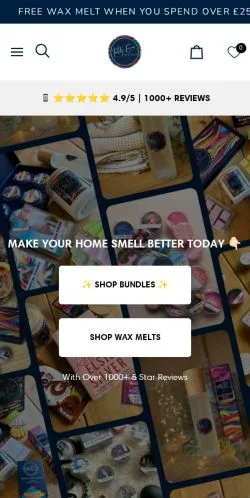 Anteprima del sito Teddy Eva Scents, media di Regno Unito per articoli sponsorizzati