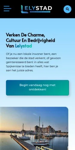 Voorbeeld van de site Home • Nu Lelystad, medium uit Nederland voor gesponsorde artikelen