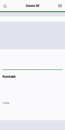 Voorbeeld van de site Canem SE -, medium uit Denemarken voor gesponsorde artikelen