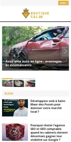 Anteprima del sito Boutique C 2 L’Or, media di Francia per articoli sponsorizzati