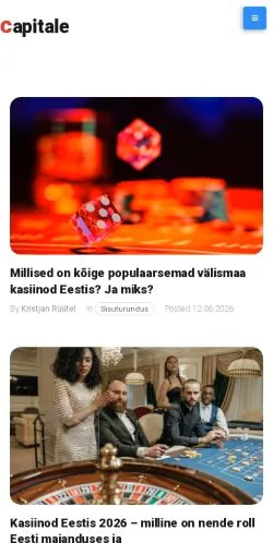 Vista previa del sitio Capitale -, medio de Estonia para artículos patrocinados