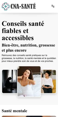 Anteprima del sito CNA-Sante, media di Francia per articoli sponsorizzati