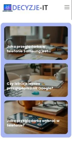 Podgląd witryny Decyzje IT, medium z kraju Polska do artykułów sponsorowanych
