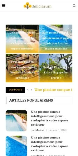 Anteprima del sito Deliciarum, media di Francia per articoli sponsorizzati