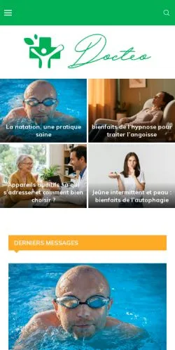 Aperçu du site Docteo, média de France pour articles sponsorisés