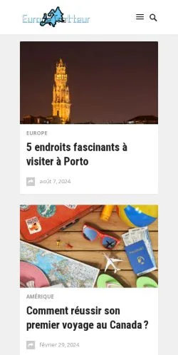 스폰서 기사용 프랑스 매체 Europetrotteur 사이트 미리보기