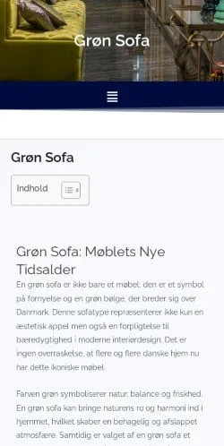 Podgląd witryny Grøn Sofa, medium z kraju Dania do artykułów sponsorowanych