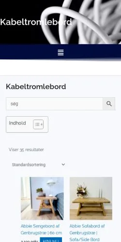 Anteprima del sito Kabeltromlebord, media di Danimarca per articoli sponsorizzati