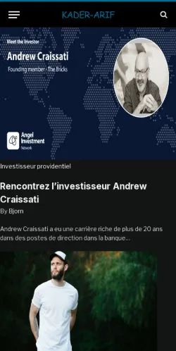 スポンサード記事向けのフランスメディア、Kader Arifのサイトプレビュー