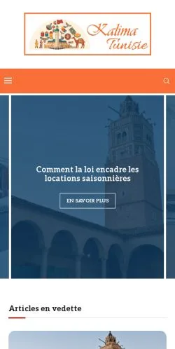 Anteprima del sito Kalimat Tunisie, media di Francia per articoli sponsorizzati