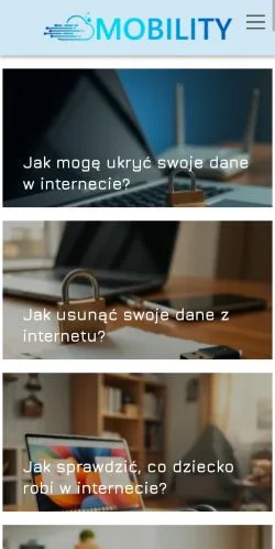Aperçu du site Mobility, média de Pologne pour articles sponsorisés