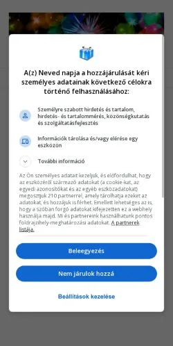 Podgląd witryny Neved Napja, medium z kraju Węgry do artykułów sponsorowanych