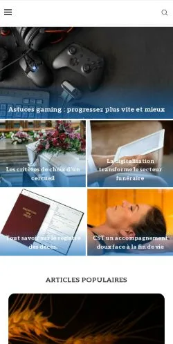 Anteprima del sito Obsèques Libertés, media di Francia per articoli sponsorizzati