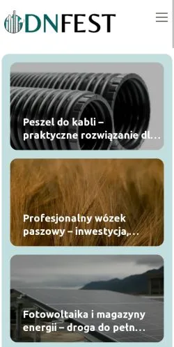 Podgląd witryny Odnfest, medium z kraju Polska do artykułów sponsorowanych
