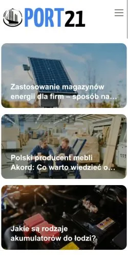 Podgląd witryny Port21, medium z kraju Polska do artykułów sponsorowanych