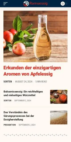 Podgląd witryny Ramuessig, medium z kraju Niemcy do artykułów sponsorowanych