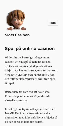 스폰서 기사용 스웨덴 매체 Online Casinon 사이트 미리보기
