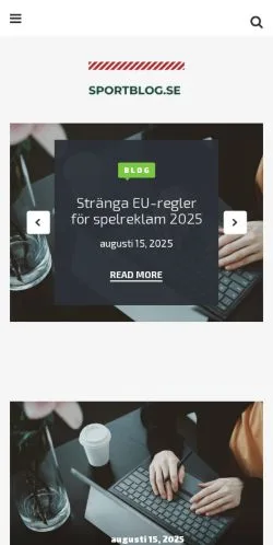 Podgląd witryny Sportblog, medium z kraju Szwecja do artykułów sponsorowanych
