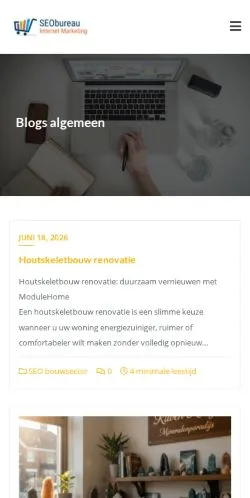 Voorbeeld van de site SEO Trainingen, medium uit Nederland voor gesponsorde artikelen