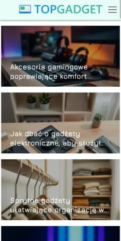 Podgląd witryny Topgadget, medium z kraju Polska do artykułów sponsorowanych