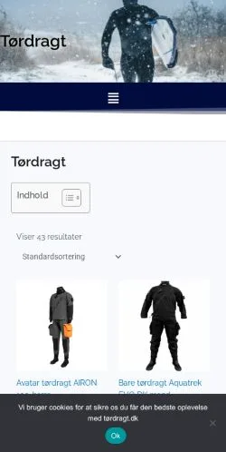 Podgląd witryny Tørdragt, medium z kraju Dania do artykułów sponsorowanych