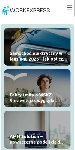 Anteprima del sito Workexpress, media di Polonia per articoli sponsorizzati