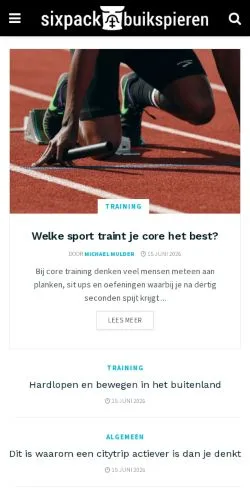 Anteprima del sito Sixpack Buikspieren, media di Paesi Bassi per articoli sponsorizzati