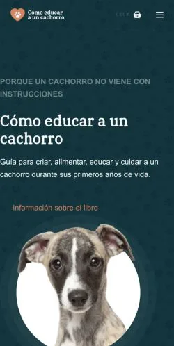 Anteprima del sito Cómo Educar a un Cachorro, media di Spagna per articoli sponsorizzati