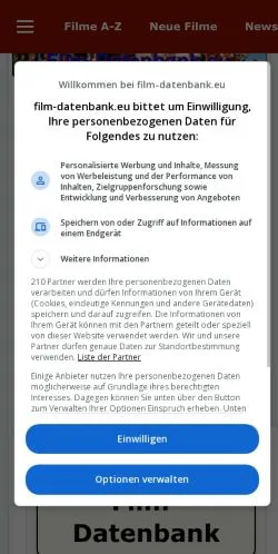 Anteprima del sito Film Datenbank, media di Germania per articoli sponsorizzati