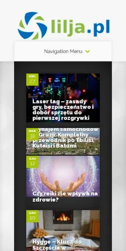 スポンサード記事向けのポーランドメディア、Lilja Fotograf Ślubnyのサイトプレビュー