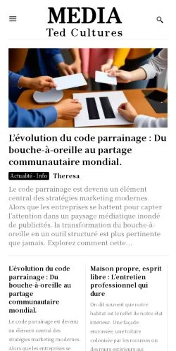 Anteprima del sito Media Ted Cultures, media di Francia per articoli sponsorizzati