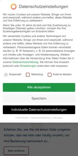 Voorbeeld van de site Singlebörse, medium uit Oostenrijk voor gesponsorde artikelen