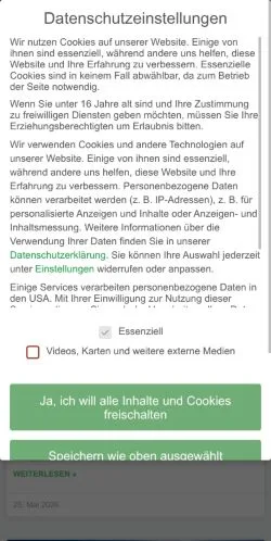 Anteprima del sito Stromsparend, media di Germania per articoli sponsorizzati