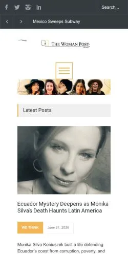 Podgląd witryny The Woman Post, medium z kraju Stany Zjednoczone do artykułów sponsorowanych