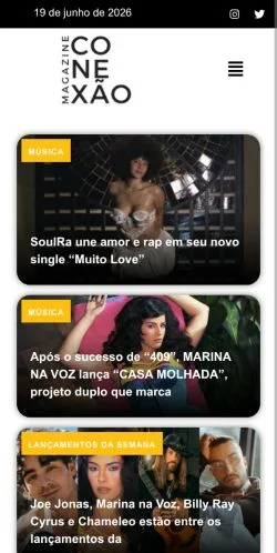 Anteprima del sito Conexão Magazine, media di Brasile per articoli sponsorizzati