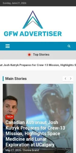Anteprima del sito Advertiser, media di Canada per articoli sponsorizzati