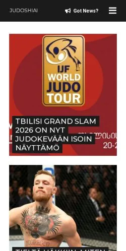 Anteprima del sito Judoshiai, media di Finlandia per articoli sponsorizzati