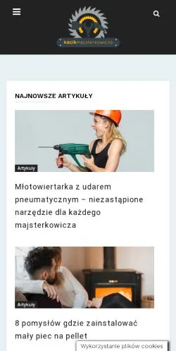 Anteprima del sito Kącik majsterkowicza, media di Polonia per articoli sponsorizzati