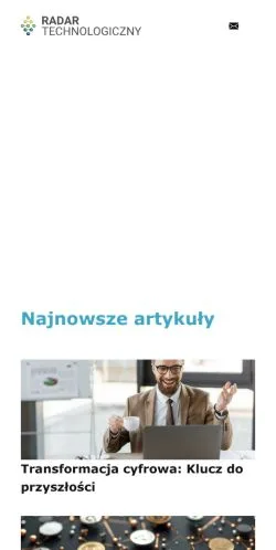 Anteprima del sito Radar Technologiczny, media di Polonia per articoli sponsorizzati