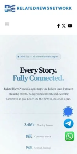 Podgląd witryny RelatedNewsNetwork, medium z kraju Stany Zjednoczone do artykułów sponsorowanych