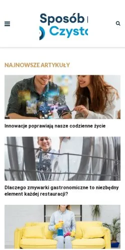 Anteprima del sito Sposób na czystość, media di Polonia per articoli sponsorizzati