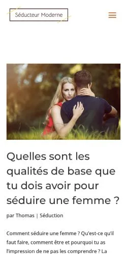 Anteprima del sito Séducteur Moderne, media di Francia per articoli sponsorizzati