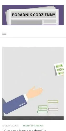 Podgląd witryny Poradnik Codzienny, medium z kraju Polska do artykułów sponsorowanych