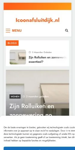 Anteprima del sito Alle informatie over de afsluitdijk, media di Paesi Bassi per articoli sponsorizzati