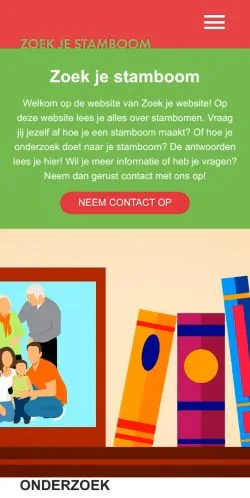 Anteprima del sito Zoek Je Stamboom, media di Paesi Bassi per articoli sponsorizzati