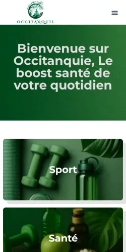 Vista previa del sitio Occitanquie, medio de Francia para artículos patrocinados