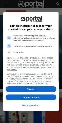 Anteprima del sito Portal Maringá, media di Brasile per articoli sponsorizzati