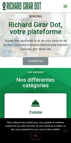 Anteprima del sito Richard Girar Dot, media di Francia per articoli sponsorizzati